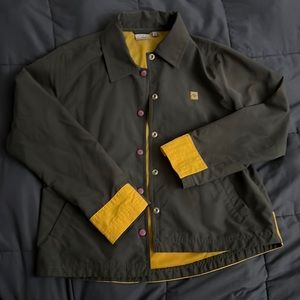 Roxy Active Quicksilver Grey & Yellow Snap Jacket - S